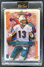2024 Wild Card Draw Dan Marino White Joker Donut Circles Orange #1/1