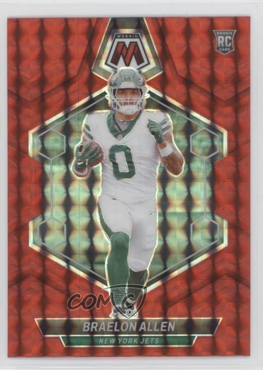 2024 Panini Mosaic Rookies Red Mosaic Prizm Braelon Allen #389 Rookie RC 1ca6