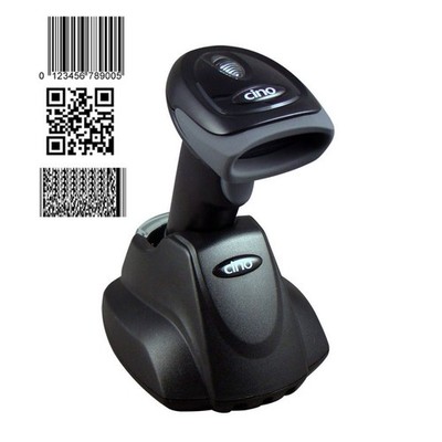 Funk Barcodescanner Cino A670BT USB 1D + 2D QR Code Datamatrix bis 100m Akku neu
