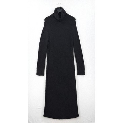 ENZA COSTA Wool Turtleneck Dress Womens Medium Black Long Sleeve Fuzzy Maxi NEW | eBay ENZA COSTA Wool Turtleneck Dress Womens Medium Black Long Sleeve Fuzzy Maxi NEW | eBay
