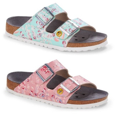 Birkenstock Arizona ESD, Arbeitsschuhe, Berufsschuhe, Blumenmuster, Gr. 35-43