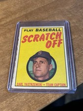 1971 Topps - Scratch Off Carl Yastrzemski Unscratched