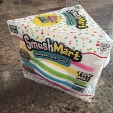 VIRAL Squishy Rainbow Layer Cake JUMBO SQUISHY 5 Smush Mart RMS USA Crazy Fun