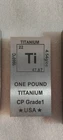 1 (One) pound Pure Titanium Bullion Bar weight sinker 1lb plummet