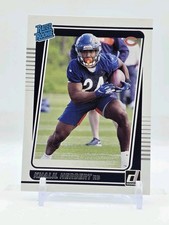 2021 Panini Donruss Khalil Herbert #318 Rated Rookie Chicago Bears