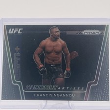 Francis Ngannou 2021 Panini Prizm UFC #25 Knockout Artists