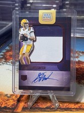 2025 Panini Silhouette Garret Nussmeier Patch Auto 1/7 LSU Tigers