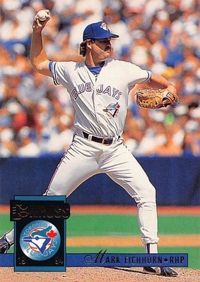 Mark Eichhorn 1994 Donruss 144 Toronto Blue Jays Baseball Card