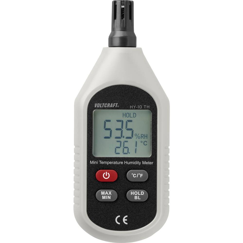 Hygromètre VOLTCRAFT HY-10 TH haute précision de 0% à 100% HR écran LCD