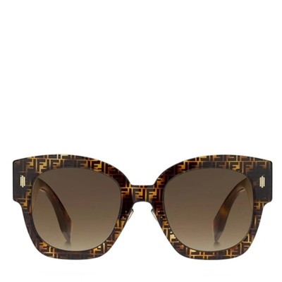 Fendi Brown & Black Havana Sunglasses w/ Gold Details,  FF0458/G/S , NWT!