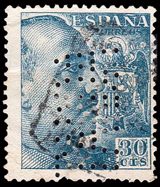 Barcelona - Edi o 1049 - Perforado "TARDA" ( Fábrica dulces y conservas)