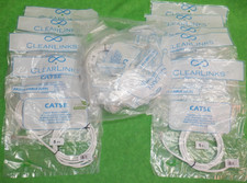 CAT 5E ETHERNET PATCH CABLE WHITE 5' RJ45  NEW   LOT OF 20    Q