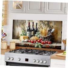 Kitchen Wallpaper and Stove Backsplash Stickers - Waterproof 30" x 16" Wines