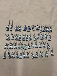 15mm painted SYW French Infantry with command, Old Glory (48 figures)