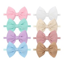 Lanmerry 8PCS Baby Girl Headbands with 1 Count Pack of 8 , 4.5CTDJ-MKL8SZ
