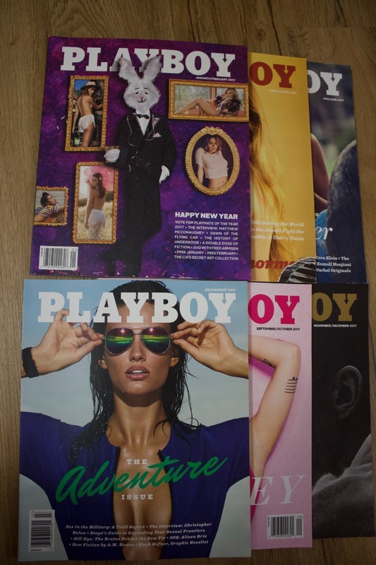 Vintage Playboy Magazine Lot 2017 Run 6 Issues 
