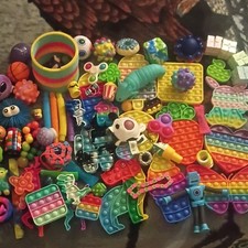 Assorted Tactile Sensory Toys, Fidget Items  Pop-Its, Multicolor
