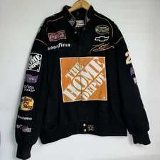 TONY STEWART #20 THE HOME DEPOT NASCAR RACING JACKET 3XL JH DESIGN RARE