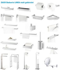 ZACK Linea Badzubehör Badaccessoires Edelstahl matt komplette Serie ALLE ARTIKEL