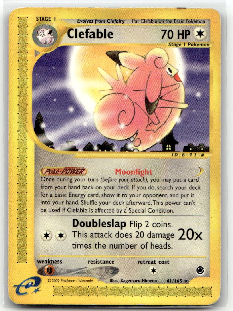 Clefable (41) 041/165 Rare Expedition Pokemon EN MP