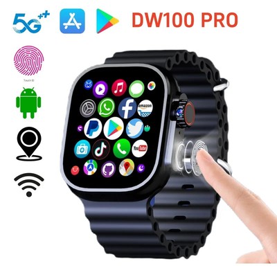 SmartWatch 4G/5G Android OS GPS 2.2inch Smart Watch SIM Card WIFI Men Women New