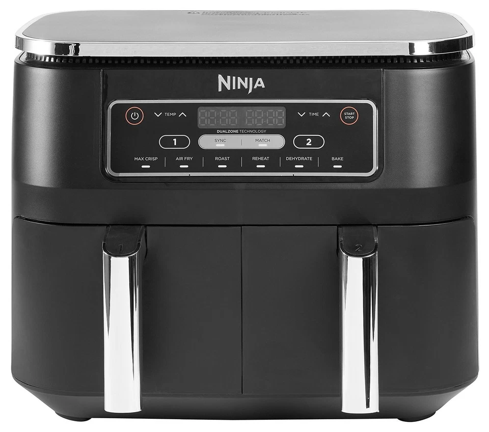 Ninja AF300EU Doppel Heißluftfritteuse 7,6 l 2470 W  Schwarz