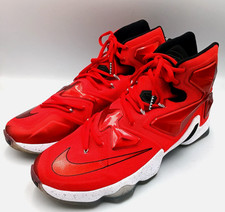 LeBron James 12 Nike Sneakers Mens Size 13 Red Baseball USA Edition 684593-301