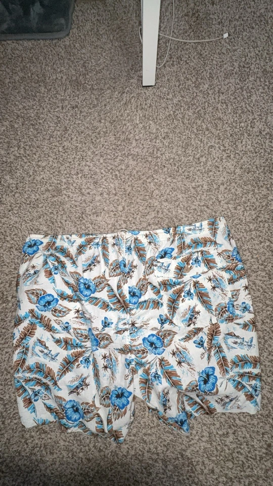 Lands’ End Tropical Floral Lounge Shorts Men’s XXL 44–46 Hawaiian Print - Image 3 of 3