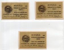 1920 Austria Kurortes Bad Hall Notgeld 3 Note Set (3564)