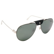 Cartier Green Pilot Unisex Sunglasses CT0166S 004 60 CT0166S 004 60