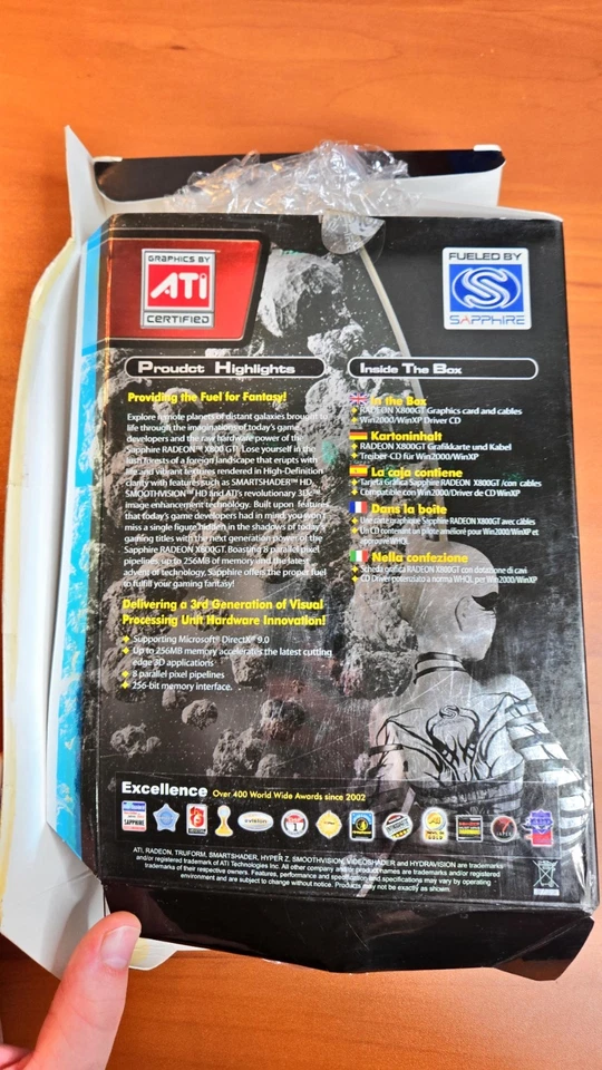 NEW Sapphire Radeon X800GT 256 MB V/D/VO PCIe OPEN BOX - Image 4 of 4