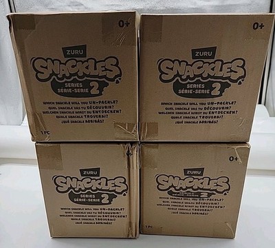 Lot of 4 Zuru Snackles Series 2 8 Inch Plush Dolls All New in Boxes Dole Mentos!