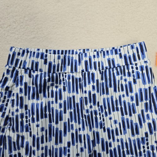Falda corta Izod para mujer golf tenis patrón abstracto azul negro blanco talla M - Imagen 4 de 11