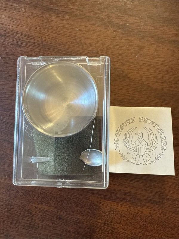 Woodberry Pewter Replica Early American Pewter Bowl And Spoon