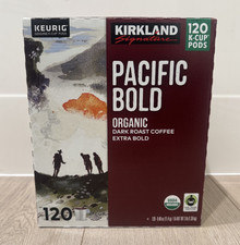 Kirkland Signature PACIFIC BOLD Organic Dark Roast Coffee - 120 Count K-Cup Pods