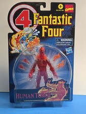 Marvel Legends Fantastic Four Retro Human Torch 6 Action Figure Brand New Card