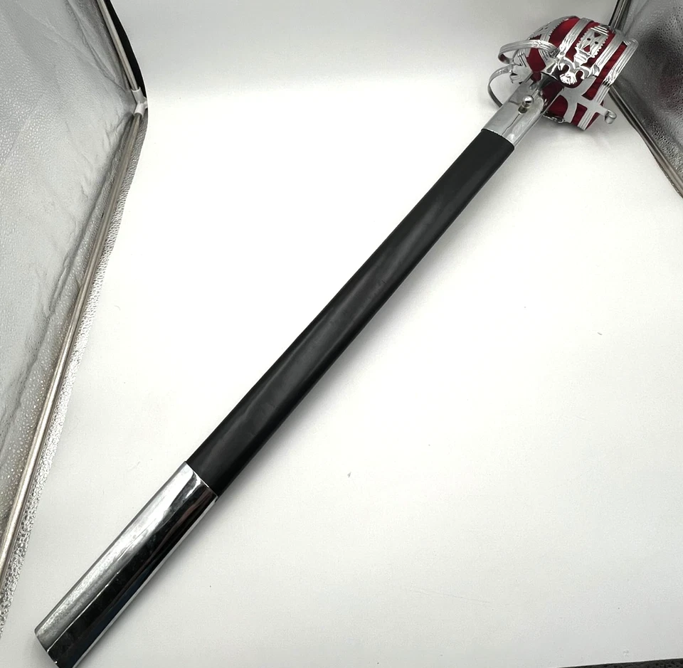 Culloden Scottish Basket Hilt Broadsword Chrome Sword w/ Scabbard Highland - Image 2 of 4