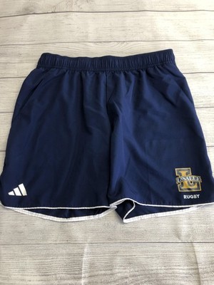 La Salle Rugby Shorts Mens Large Blue College Rugby Adidas Performance Athletic