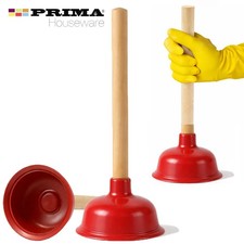 HEAVY DUTY RUBBER SINK TOILET DRAIN BATH PLUNGER TOOL UNBLOCKED BATHROOM KITCHEN