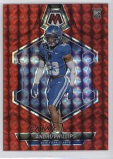 2024 Panini Mosaic Rookies Red Mosaic Prizm Andru Phillips #362 Rookie RC