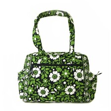 Vera Bradley LUCKY YOU Green  Navy Baby Diaper Bag w Changing Pad