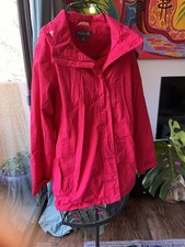 Regatta Red Jacket Coat with Hood Lined Size UK 14 Like US 10 