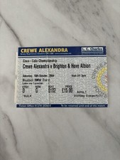 Pre-owned And Used Ticket For Crewe Alexandra V Brighton, Gresty Rd, 16/10/2004