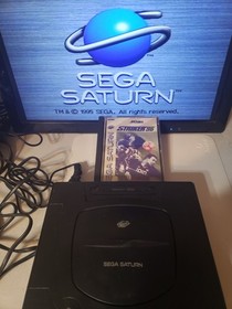 SEGA Saturn MK80000A Console - Bundle: Controller, RF Switch, Power cord, Game