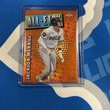 2025 Topps Chrome Logofractor #CAE-3 Jackson Merrill All Etch Orange /25