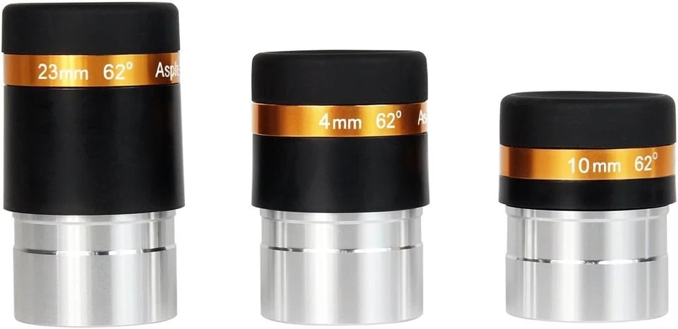 Professional Kellner Eyepiece Set: 4, 10, & 23mm with Wide Field for Telescopes - Image 4 of 4