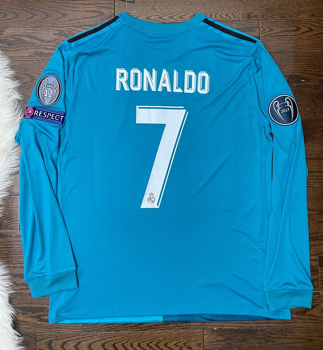 新品正規品Real Madrid Ronaldo 7 ユニフォーム Ronaldo #7 Real Madrid 2020-21 Home Jersey Long Sleeve
