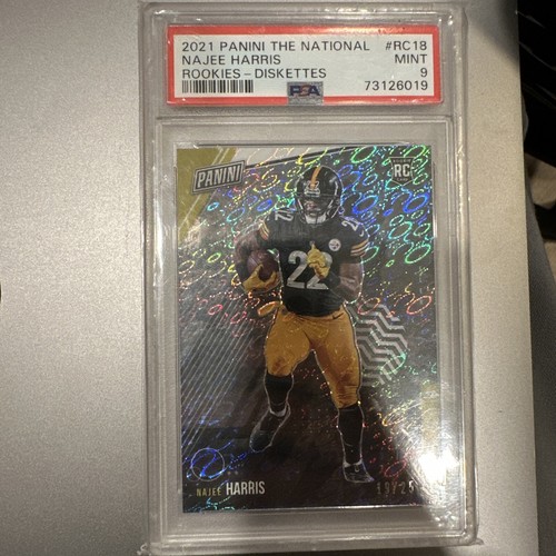 NAJEE HARRIS 2021 Panini The National /25 KABOOM Diskettes Rookie Card STEELERS - Picture 1 of 7