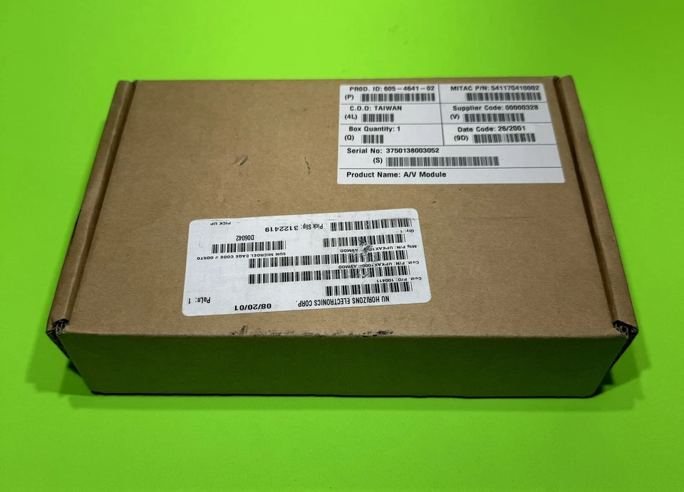 Sun 375-0138 Netra AX1105-500 Audio/Video module 5411704 / 605-4641 New in Box - Image 3 of 4