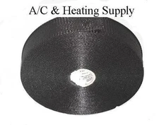 Black Nylon Duct Strap 1 3/4" X 300 feet webbing STRING